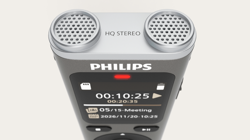 Dual high-sensitivity microphones for natural stereo sound