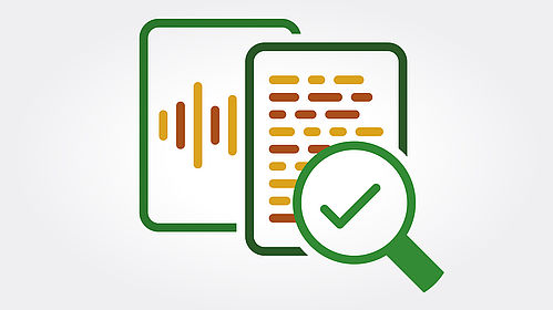 Pruebas de audio y por escrito instantáneas para cumplir fácilmente con los requisitos legales